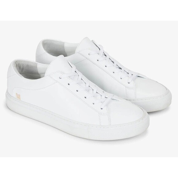 KOIO Shoes - MM Lafleur x Koio Capri Low-Top Sneakers White, Minimalist Design Size 39  7.5/8